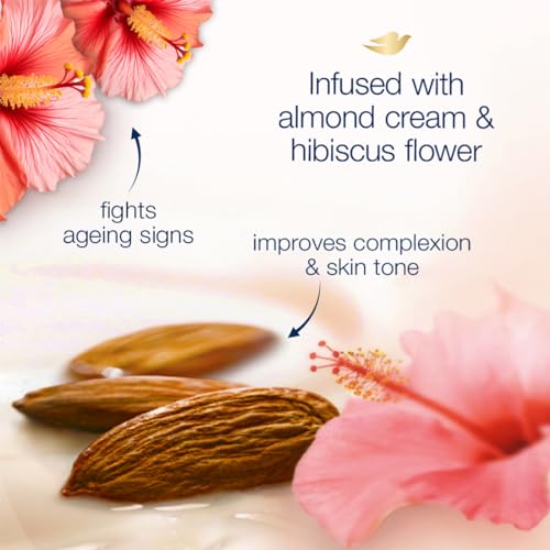 Dove Relaxing Almond Cream Body Wash with Hibiscus Pump Bottle, Soft & Sweet Scent, Moisturizing Shower Gel with Naturally Derived Ingredients,... - Image 7