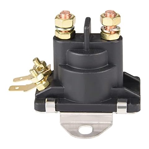 MaxLouder Power Trim Solenoid Switch 12V Starter 89-846070 89-94318 MerCruiser 89-96158T for Mercury Mariner Outboard Motors, Black Cover