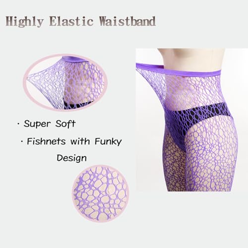 Image of Benefeet Sox Womens Fishnets Girls Fishnet Tights Sexy High Waist Fishnet Stockings Sheer Mesh Hollow Out Pantyhose