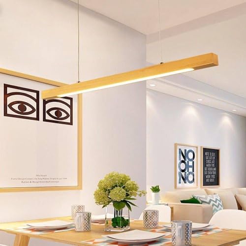 Lámpara minimalista de madera lineal 24W TRIAC de alta gama 4