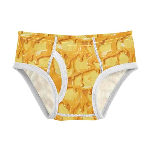 visesunny Boys Potty Training Underwear Melted Butter Pattern Breathe Cotton Briefs Size 2T-8Y for Toddler