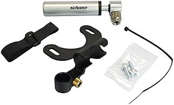 Airbone ZT702 Supernova Ultra-Compact Bicycle Pump for Schrader/Presta (9.9cm) Silver