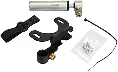 Airbone ZT702 Supernova Ultra-Compact Bicycle Pump for Schrader/Presta (9.9cm) Silver