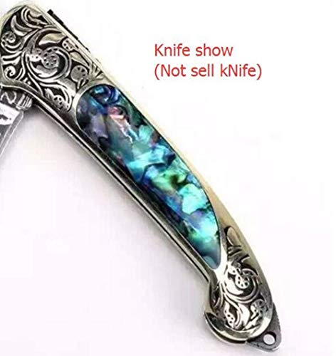 Aibote Natural New Zealand Abalone Shell 1911 Gun Grips Custom Diy Edc Pistol Knife Handles Material Full Size Fits Most Commander,Standard & Government 1911 Models(Each Is Unique) #TOP6