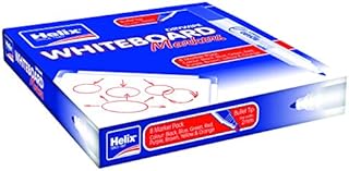 Helix Whiteboard Dry Wipe Marker Pens Chisel Tip x4 (Assorted)