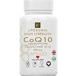 Ubiquinone Coenzyme Q10 400mg | 120 High Strength Vegan Capsules | Liposomal High Absorption CoQ10 1-A-Day Tablets | CoEnzymeQ10 Supplement | 4 Months Supply UK Company