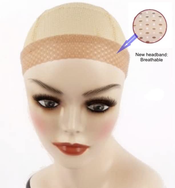 ICYBYAMON New Breathable Non-slip Wig Grip Band Silicone Wig Headband Transparent Seamless Hairband Holder Sweatproof Hair Band for Women Men Wig Fix Accessories Brown - Image 2
