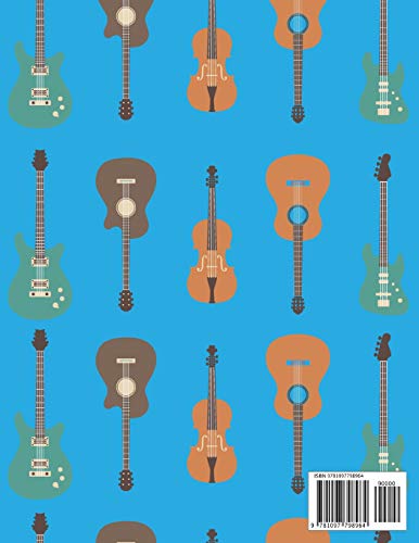 Guitar Tab Notebook: Blank Guitar Tabs, Sheet Music Guitarist Notebook, Chord Boxes, Staff Standard Manuscript, Songwriting And Composition image 4