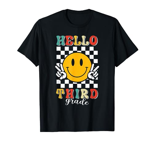 Hello Third Grade Back To School Teacher Student 3rd Grade T-Shirt