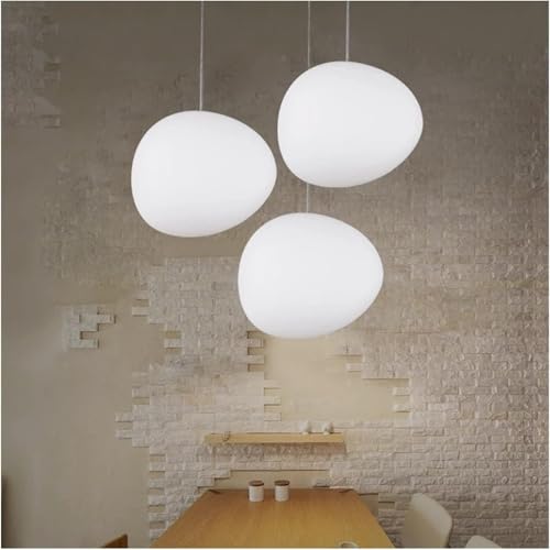 Lustres à LED en forme d'œuf en verre suspendus - 4