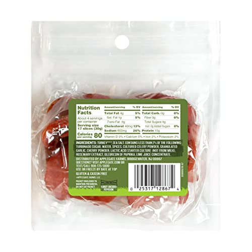 Applegate, Natural Uncured Turkey Pepperoni, 4Oz #TOP5