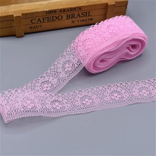 Cinta de encaje para manualidades y decoración de bodas de 10 yardas 5