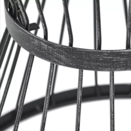Image of Furniture for The Living Room and Office: Coffee Table, Center Table, Storage Basket, Wire Basket with Metal Top, Bedside Table, Side Table Black
