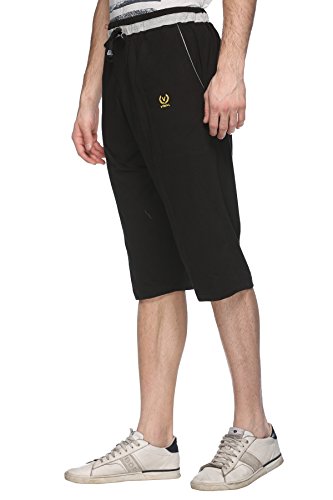 Image of Mack Jonney Gray Cotton Blended Capri for Men-C8-01-P