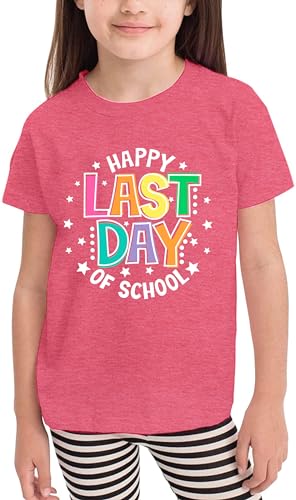 Toddler Last Day of School Shirt Boys Girls End of School Kids T-Shirt Students Graduation Summer Tees Tops3