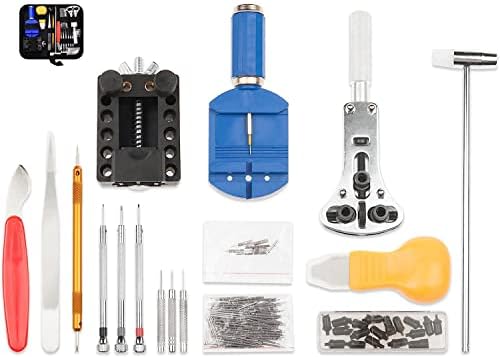 RERBIO Watch Repair Kit, Watch Repair Tools Professional Spring Bar Tool Set, Watch Band Link Pin Tool Set with Carrying Case