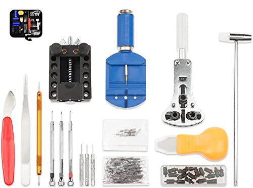 Rerbio Watch Repair Kit, Watch Repair Tools Professional Spring Bar Tool Set, Watch Band Link Pin Tool Set With Carrying Case #TOP2