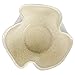 Bloomingville 7.25 Inches Stoneware Ruffled Planter with Sand Finish and Reactive Glaze, Holds 4 Inches Pot, White