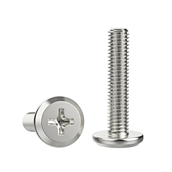 M2x8100pcs Flat Head Cross Head Screw Furniture Bolts Countersunk Connector Screws,Phillips Drive,304 Stainless Steel