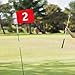 LeeQinersw Golf Flag, Standard Size 19.3 X 12.6 Inches, for Practice Courses, Country, Gardens and Outdoor Lawns, 2