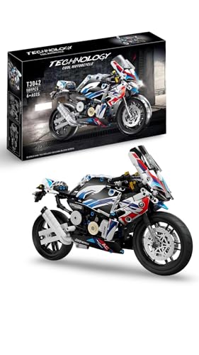 Image of Super Bike Blocks Set Exclusive Blocks Model, Toys 1000 Rr Bike Building Blocks Set Includes 589+ Pcs DIY Educational Blocks Set for Kids and Adults (10+ Ages)
