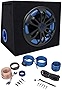 Rockville RVB12.1A 12 500w Active Powered Car Subwoofer+Sub Enclosure+Amp Kit
