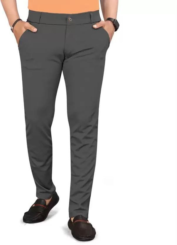 Image of Vanits Men's Slim Fit Casual Trousers Pack of 1