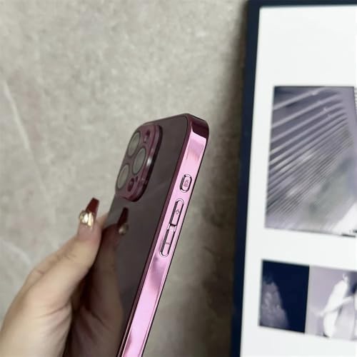 Coque Antichoc iPhone 15 14 13 Miroir HD - Évitez les Rayures d'Appareil Photo