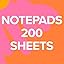 Notepads 200 pcs