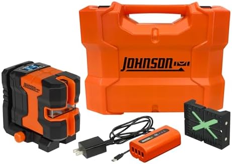 Johnson Level & Tool JLN300-GNCL Laser Level, Self-Leveling Cross...