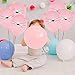 12 inch Party Cat Balloons for Cat Birthday Party Decoration Supplies, Large Light Pink DIY Kitty Balloons for Cat Theme Party Decorations Supplies(6 Pack)
