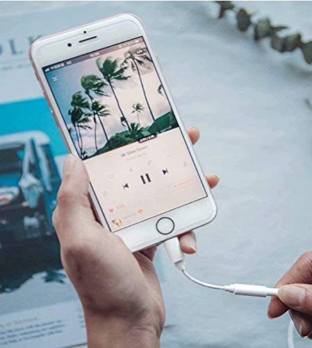 2PC Headphone Adapter for iPhone Aux Audio to 3.5 mm Jack Headphones Adapter for iPhone Xs/Xs Max/XR/ 8/8 Plus/X (10) / 7/7 Plus/11 Pro,Earphone Dongle Spiltter Accessorie Support All iOS System - Thumbnail 7