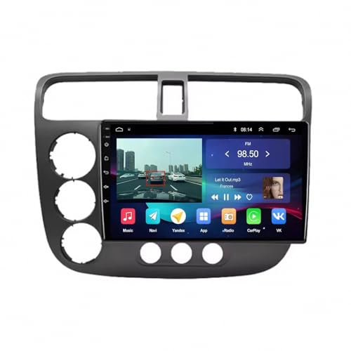 Radio coche Carplay Honda Civic 2000-2006 para eliminar cables y usar mandos del volante