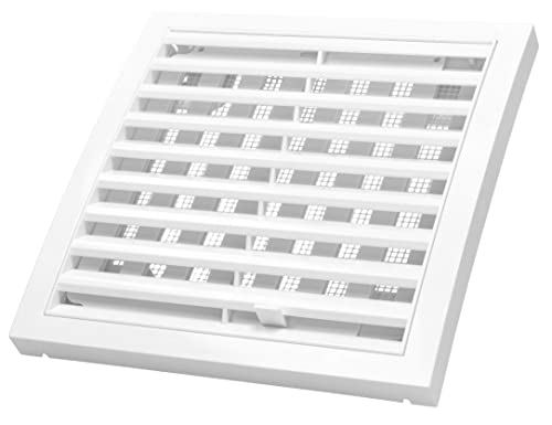 K-TECH-PRO Lüftungsgitter Rund, Verschließbar, Mit Flansch, ABS, Für Ø 100–150 Mm