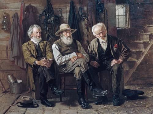 Affiche sur toile John George Brown pour créer un coin lecture élégant et chaleureux 60x90cm