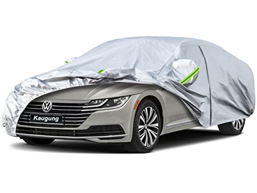 Image of Kaugung 6 Layers Car Cover Custom Fit VW Arteon Sedan from 2017 to 2025, Waterproof All Weather Resistant Outdoor Indoor Sun Rain Dust Snow Protection. (USA Warehouse, Within 3-7 Days)