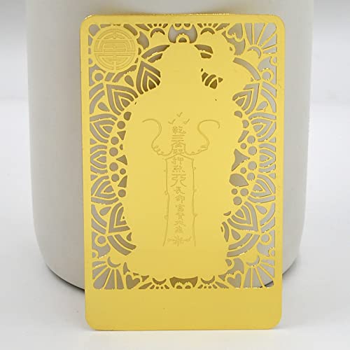 Fengshuibringluck Sau Gods Gold Card to Attract Health, Wealth and Happiness Amulet3