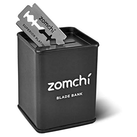 Zomchi Razor Blade Bank for Safety Razor Blade Storagement, Used Double Edge Safety Razor Blade Disposal Case Cover