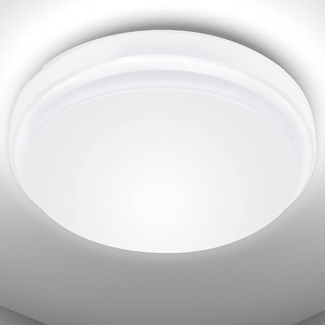 Lepro 2200lm Ceiling Light, 24W Bathroom Light, Waterproof IP54, Daylight White, Flush Mount, Round LED Ceiling Light for Living Room, Bathroom, Kitchen, Porch, Bulkhead, Bedroom and More
