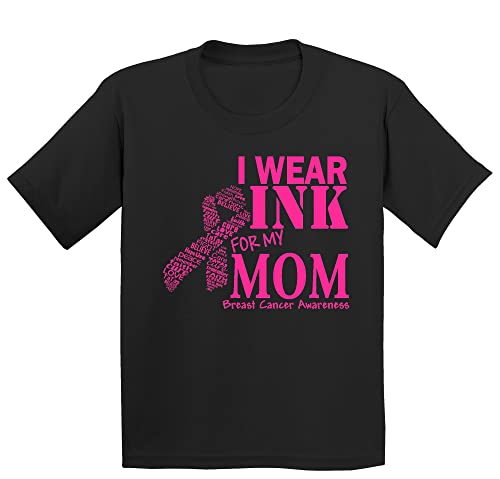Promotion & Beyond Breast Cancer Family Support I Wear Pink for My Mom Shirts for Youth October Awareness