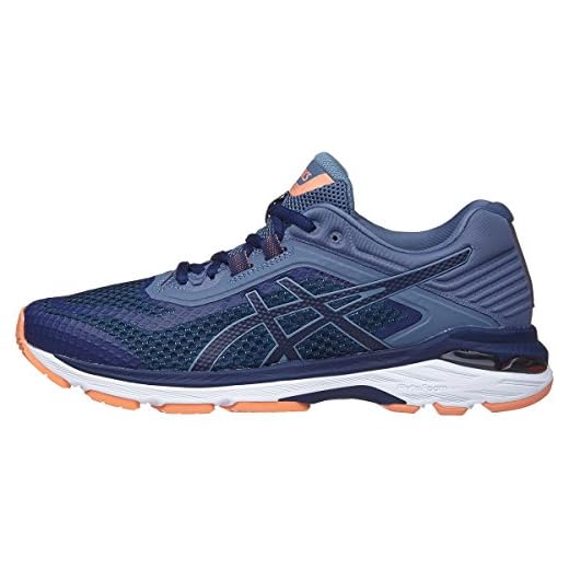 ASICS Women's GT-2000 6 Running Shoes, 5.5, Indigo Blue/Indigo Blue/Smoke
