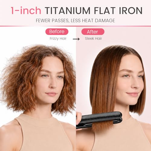 Plancha de Pelo Titanium 1 pulg. con Ionización miniatura 2