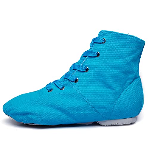 Image of MSMAX Womens Jazz Dance Boots Lace Up High Top Character Shoes for Women - Ankle Boots for Jazz, Theater, Stage Performance & Costume