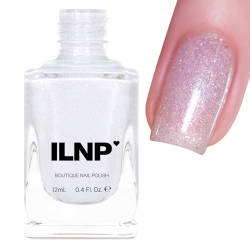 ILNP Snow Angel - Sheer Milky White Shimmer Jelly Nail Polish