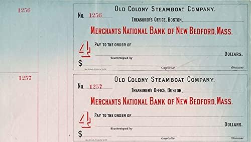 Old Colony Steamboat Co. - Check