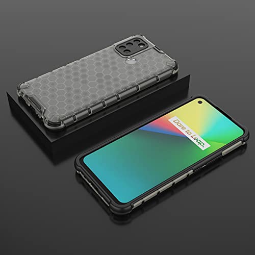 Image of Glasgow | for Realme 7i Stylish Look Pattern Back Case Cover for Realme 7i - Black