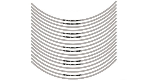 エムディーエフ リムストライプ ソリッドタイプ ライトグレー 4mm幅 12インチ RIM-4M-LG-12