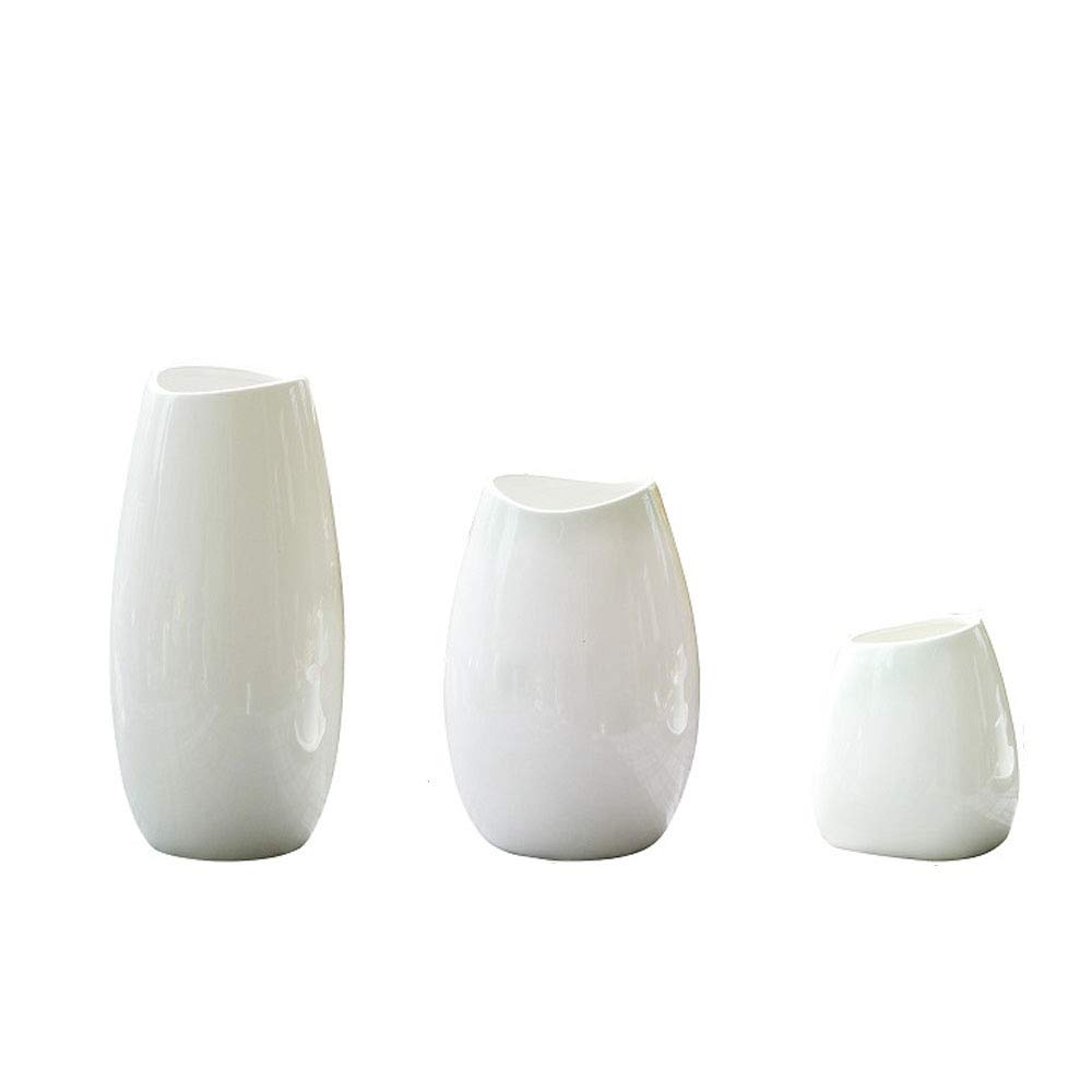 Vase en céramique style nordique simple blanc et vert, objet d'art REYG