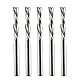 EU_HOZLY 3.175mmX17mm Linkshänder 2 Spiralflötenbits Down Cut Carbide Endmill Cutter Pack 5