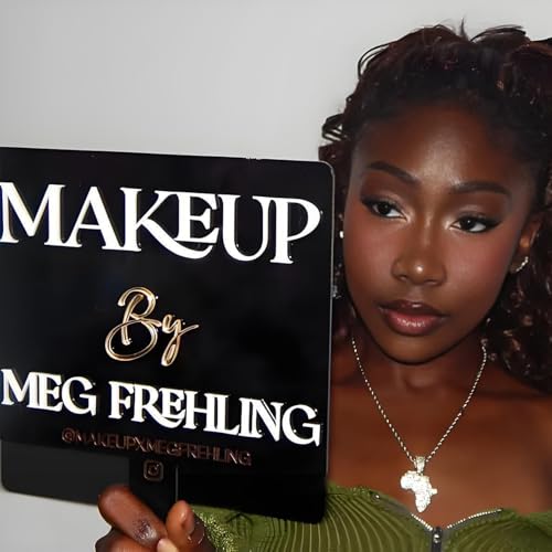 ISHINE Custom Acrylic Handheld Mirror - Personalized Makeup Photo Prop